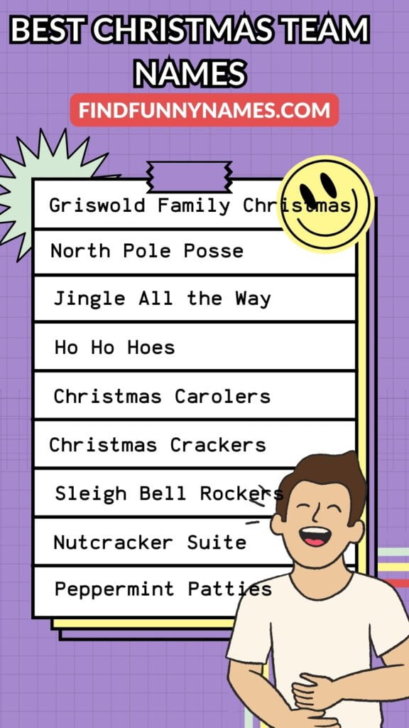 Best Christmas Team Names Ideas List