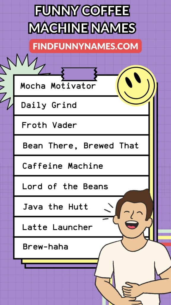 Coffee Machine Names Ideas List!