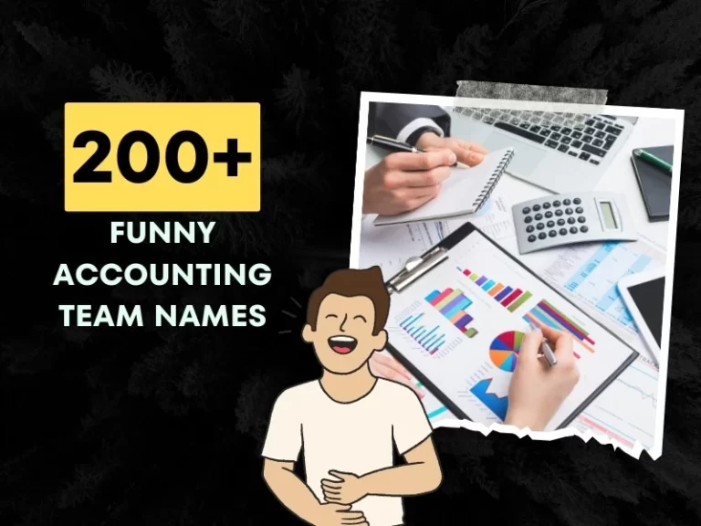 Funny Accounting Team Names