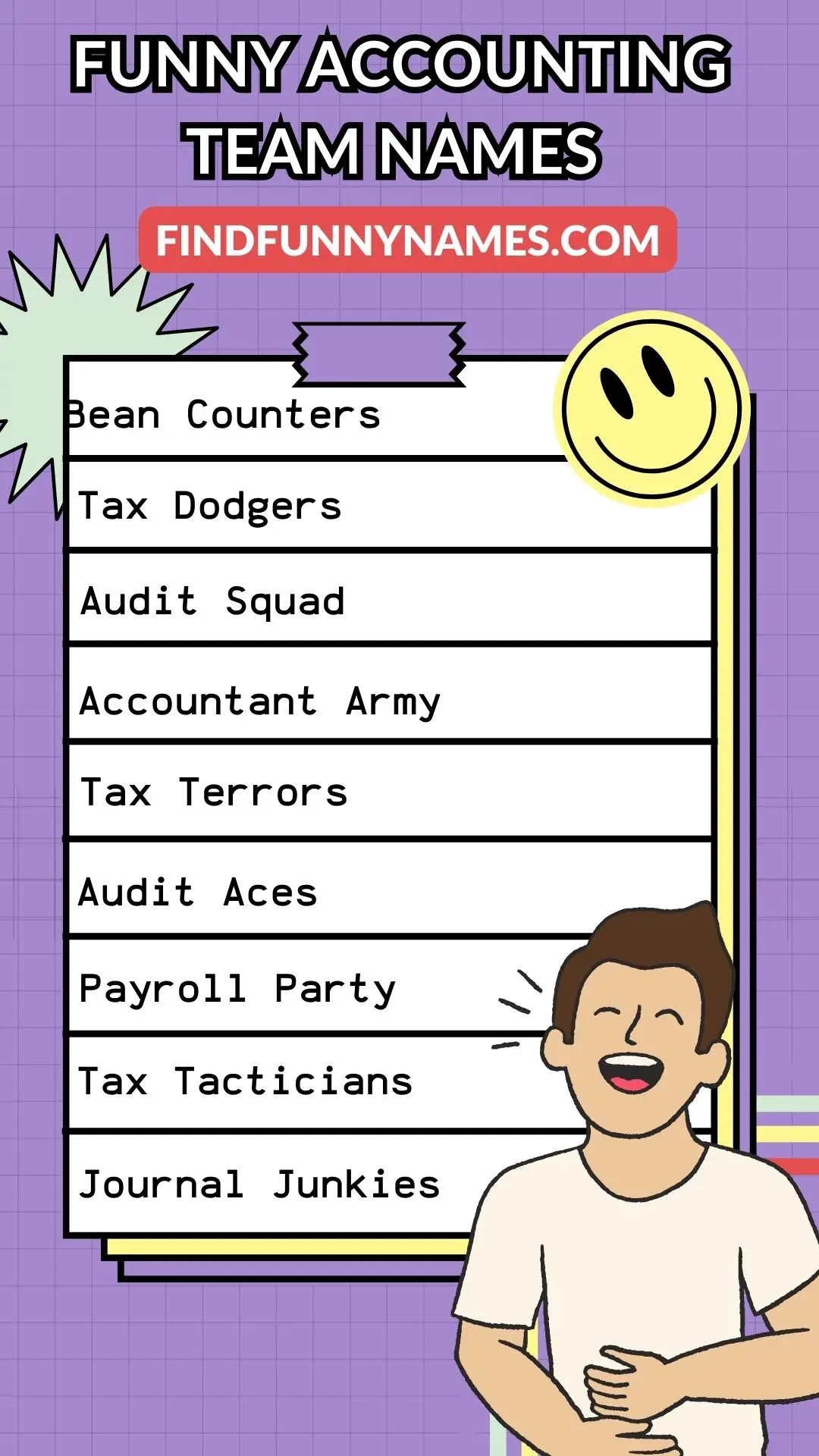 Funny Accounting Team Names ideas List