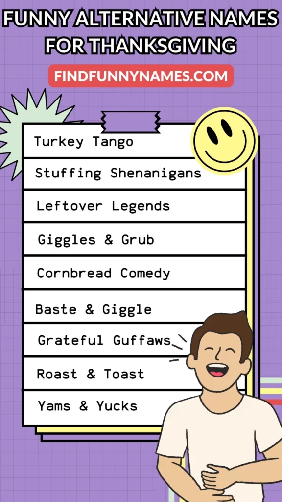 Funny Alternative Names For Thanksgiving Ideas List