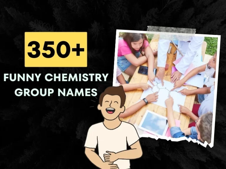 Funny Chemistry Group Names