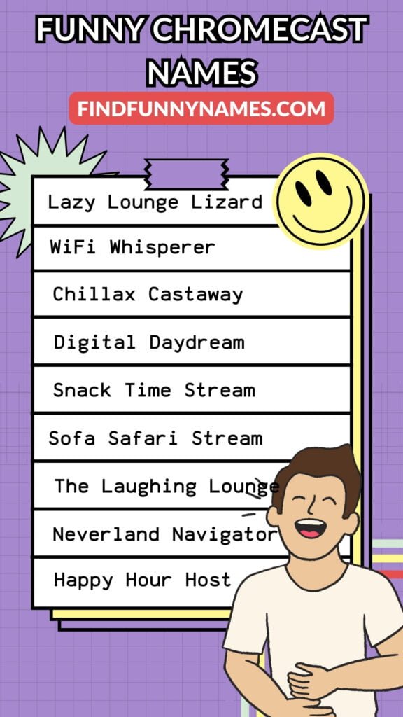 Funny Chromecast Names Ideas List