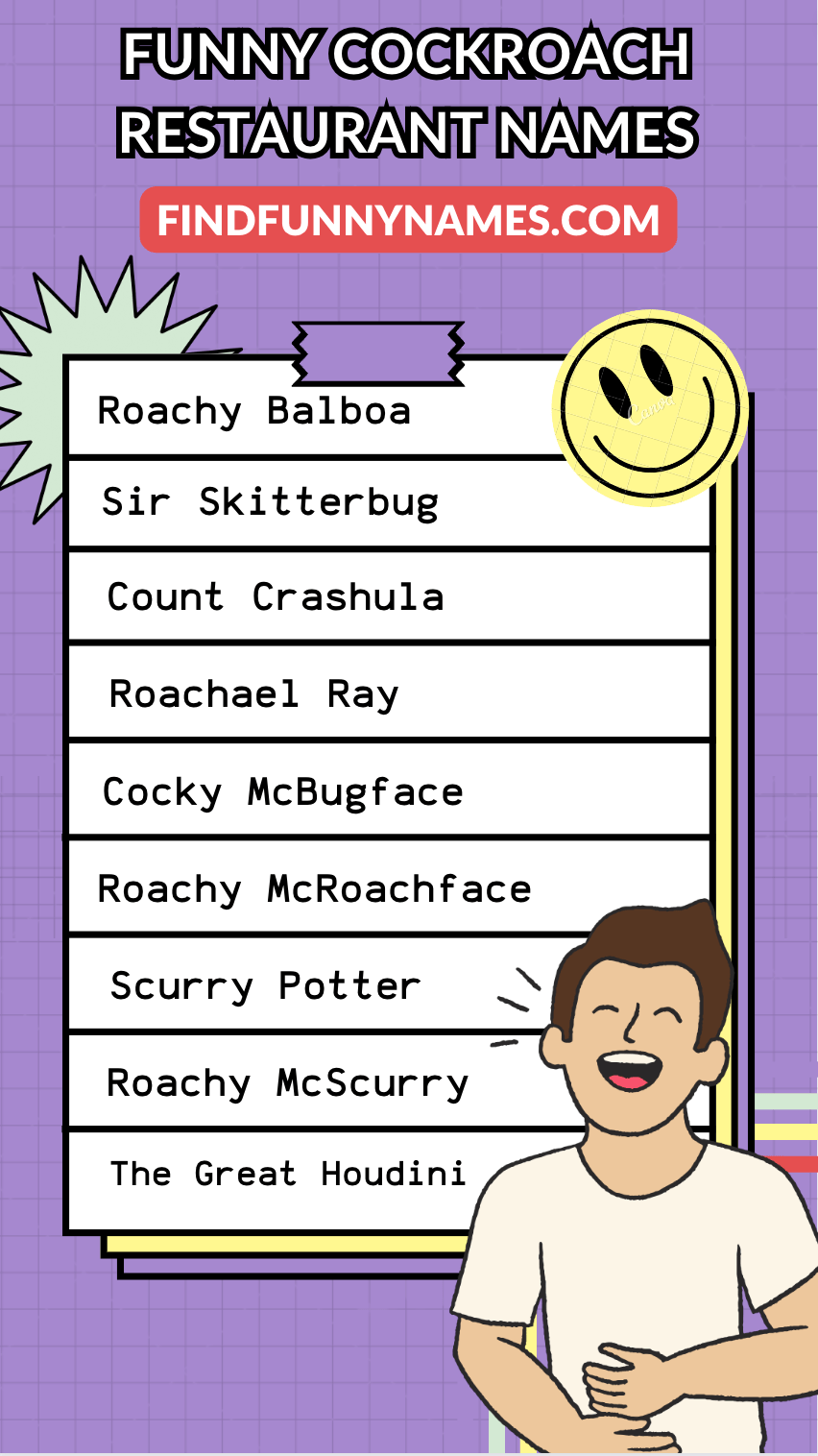 585+ Funny Cockroach Names Generator (2024)