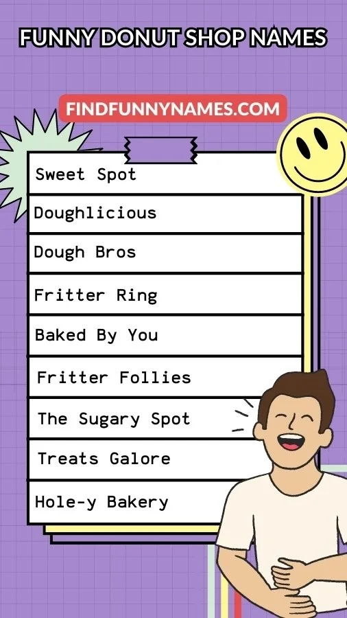 Funny Donut Shop Names Ideas List 