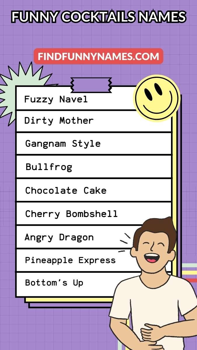 200 Funny Cocktails Names Unforgettable Drinks Ideas 