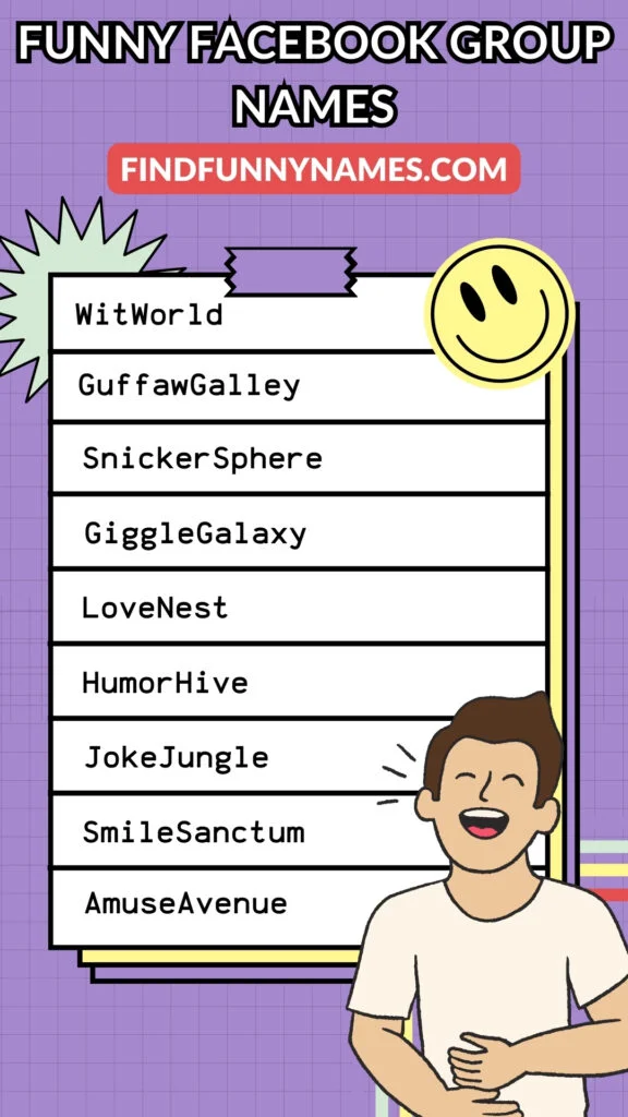 Funny Facebook Group Name Ideas List!