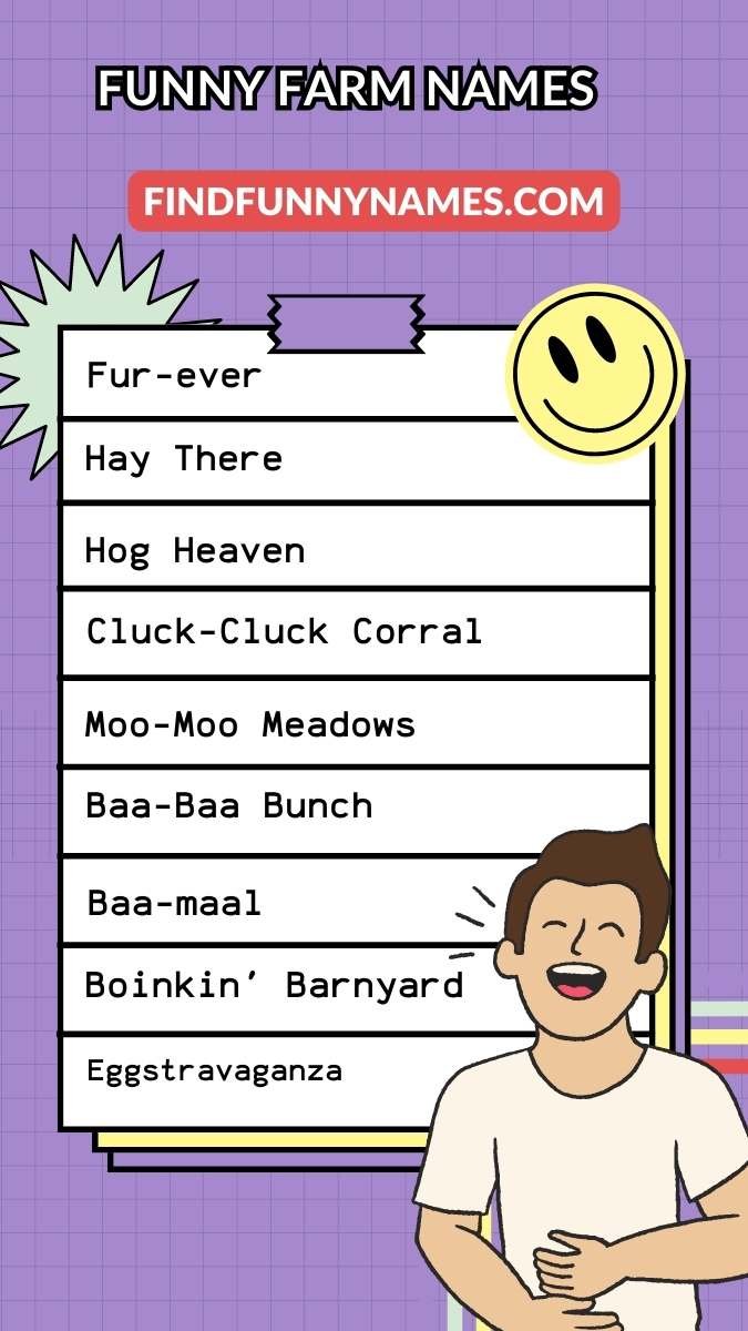 200+ Funny Farm Names | Chuckle-Worthy Ideas!