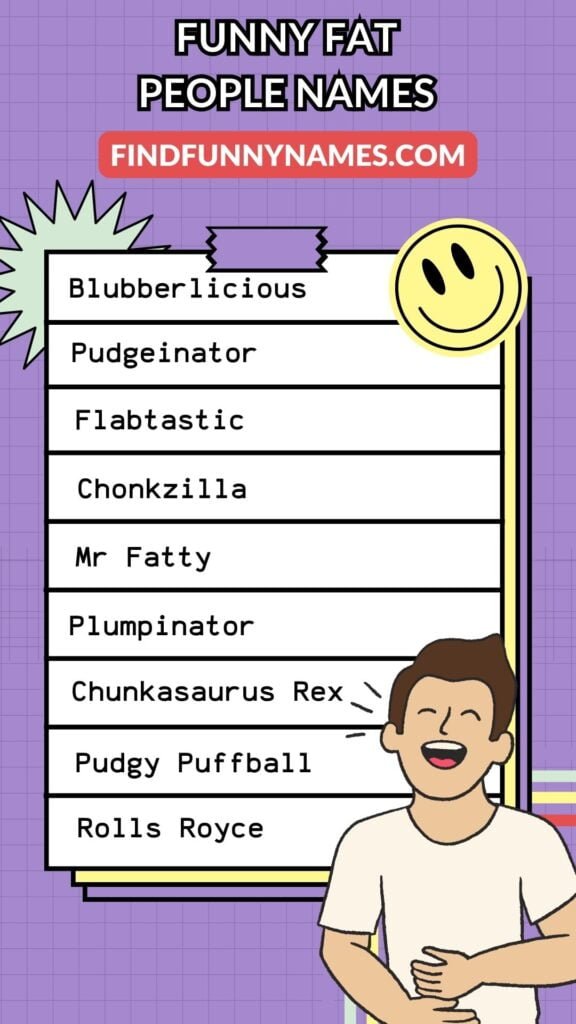 Funny Names for Fat People List