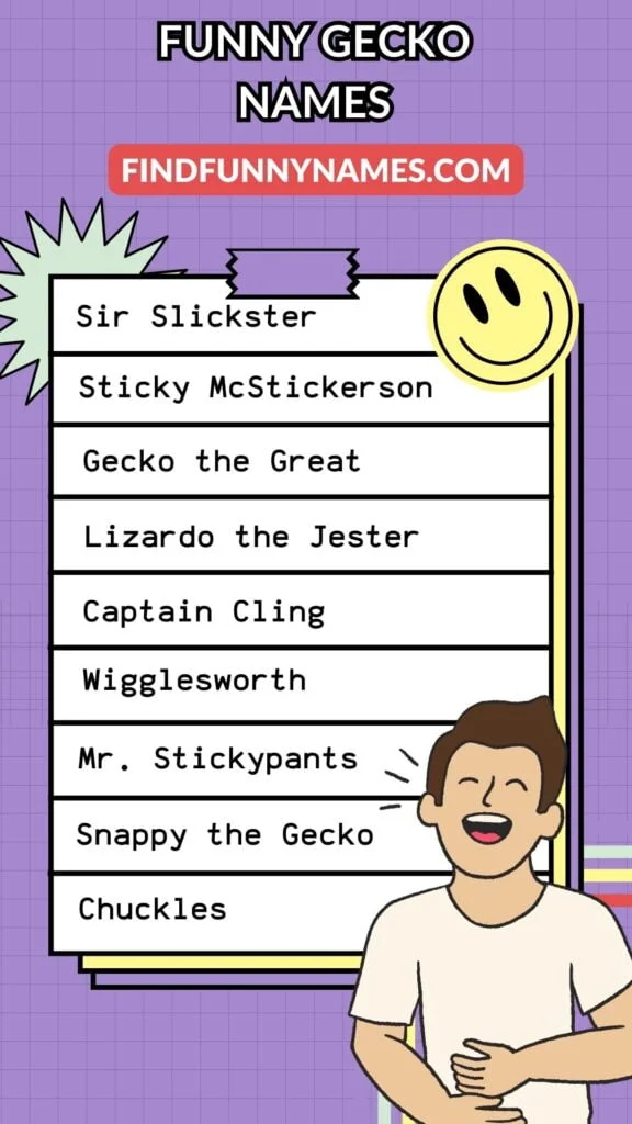 Funny Gecko Names