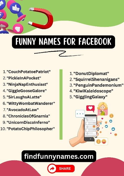 Funny Names For Facebook [200+ Ideas to Stand Out!]