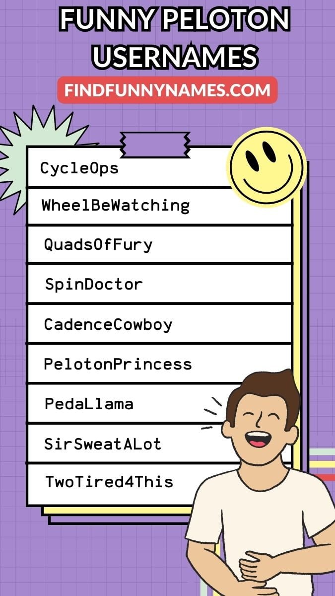 200+ Funny Peloton Usernames that Steal the Show
