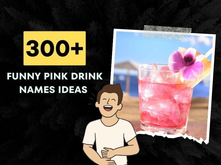Funny Pink Drink Names