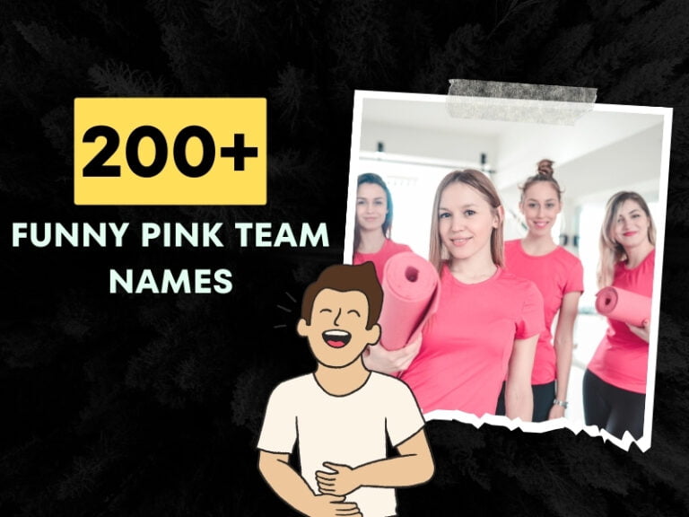 Funny Pink Team Names