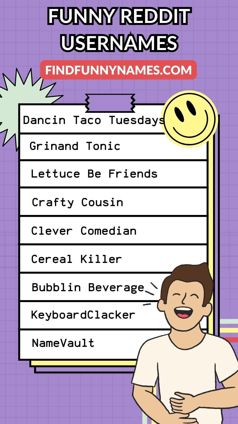 Funny Reddit Usernames Ideas List