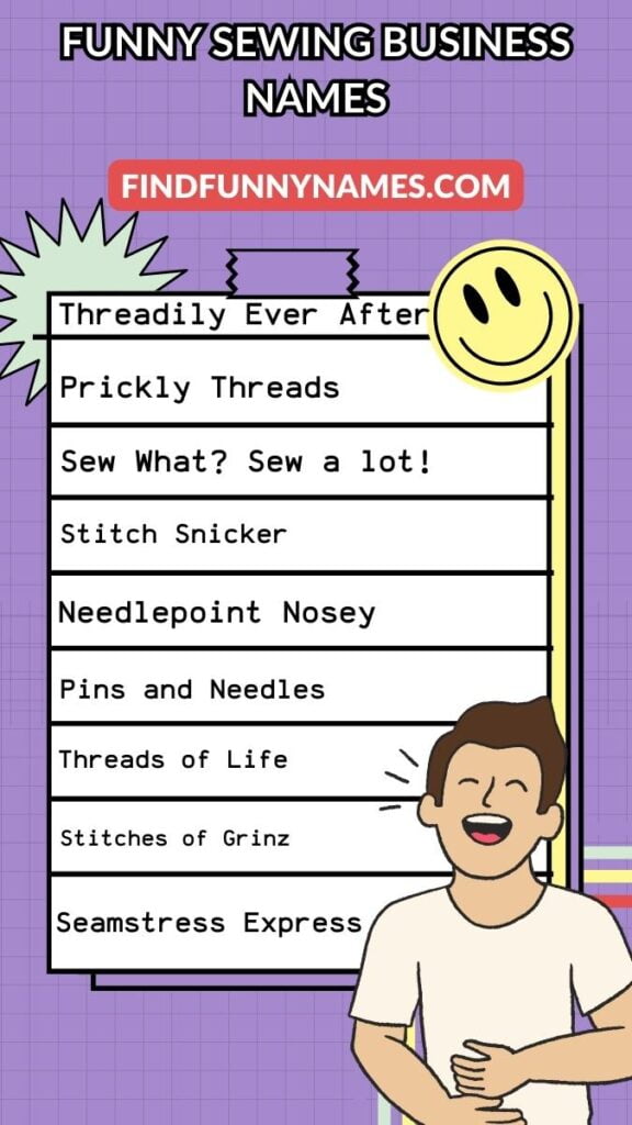 150+ Funny Sewing Business Names Hilarious & Fabulous Ideas!