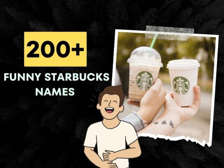 Funny Starbucks Names 