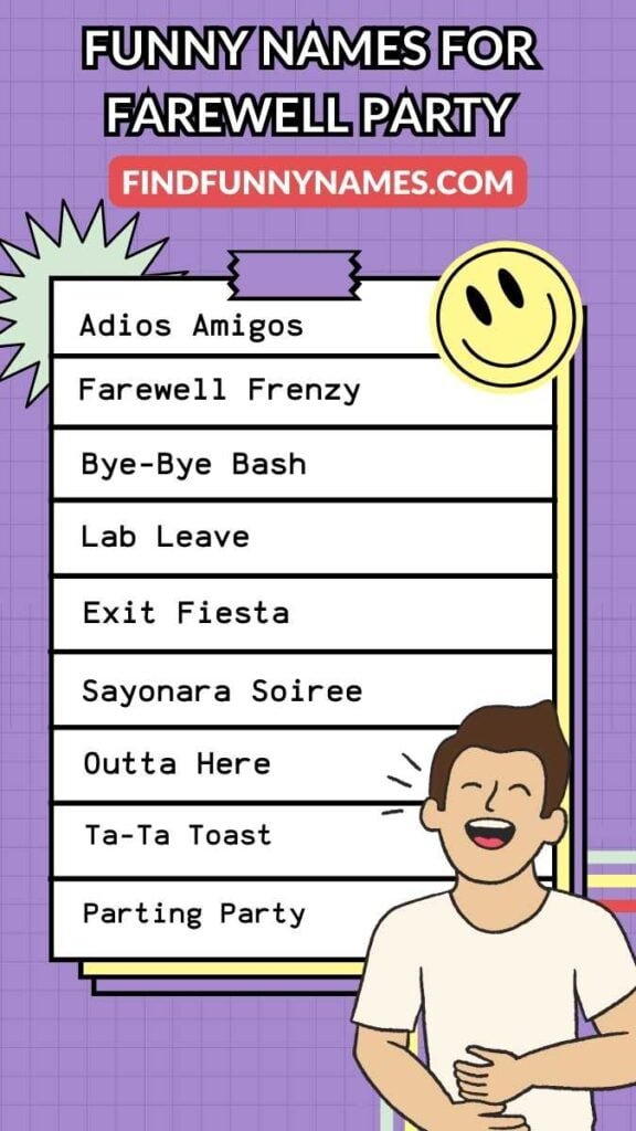 400 Funny Names For Farewell Party Make Lasting Memories 400-funny-names-for-farewell-party-make-lasting-memories