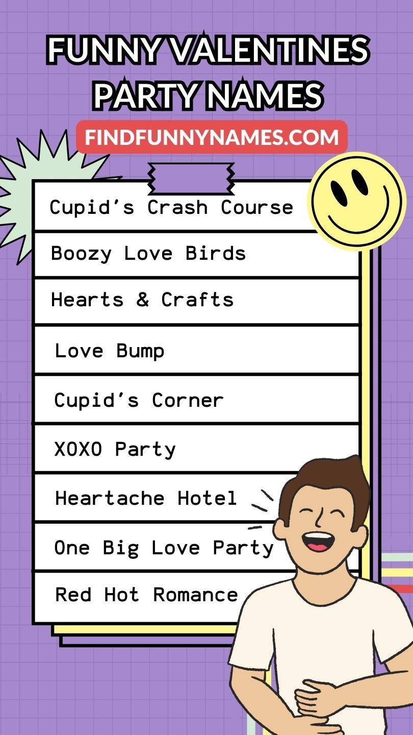 Creative and Funny Valentines Party Names List