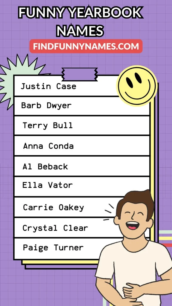 Funny Yearbook Names Ideas List