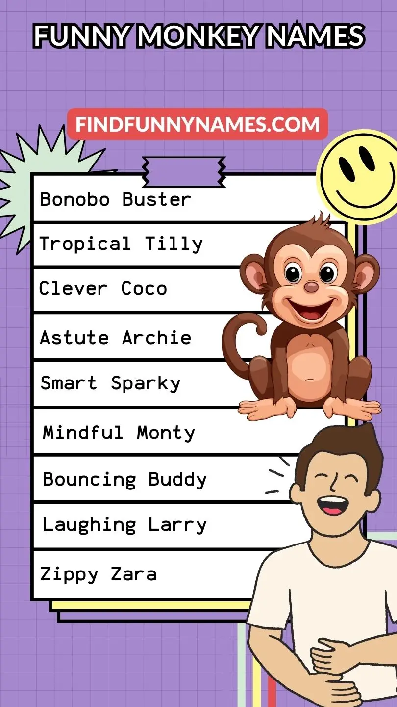 300+ Funny Monkey Names (Hilarious Ideas)
